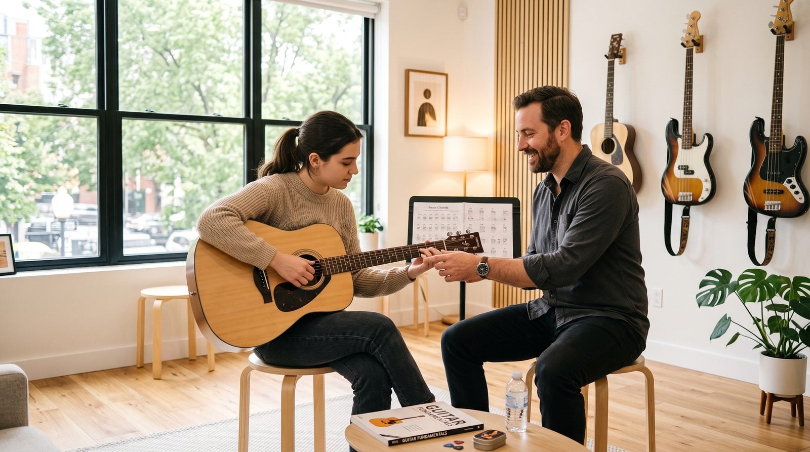 Guitar lesson at Guitar World Academy